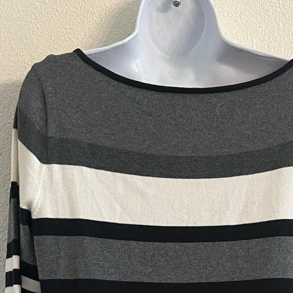 Lauren Ralph Lauren Striped Knit Sweater Dress - Picture 6 of 11